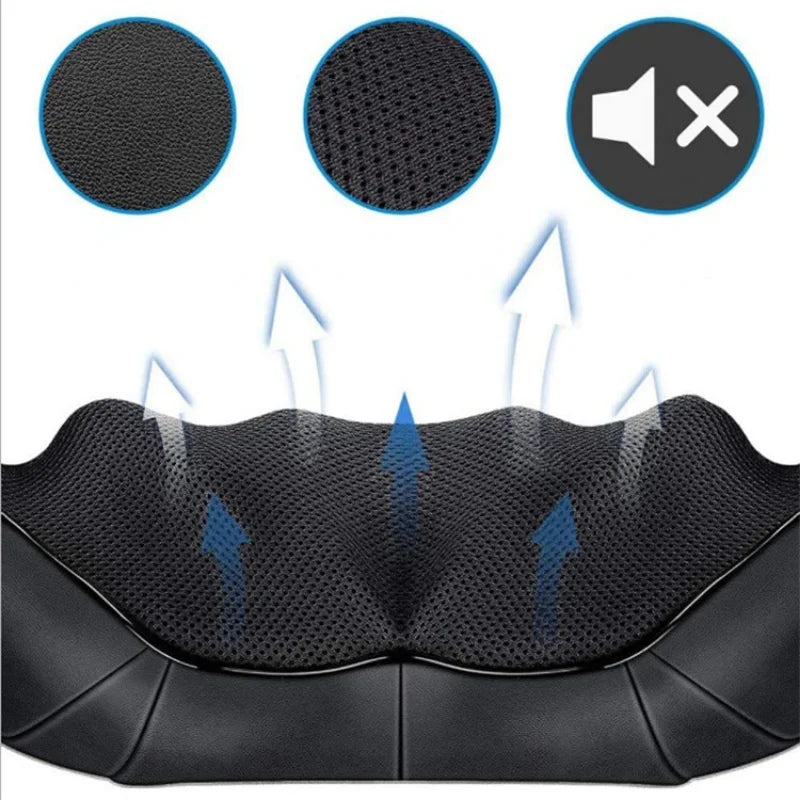 NeckRelief_Sladdlös Shiatsu Massagekrage med Infravärme